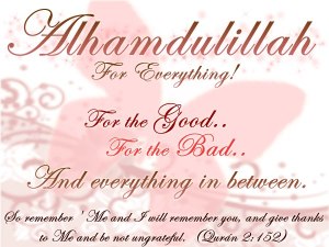 say alhamdolillah