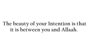 intention