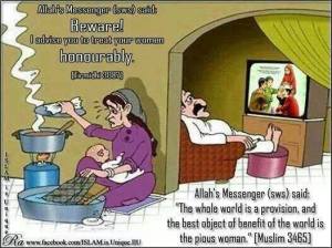 treating women honourably, household chores, men