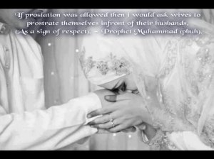 sajda, husband, respect, with hadith