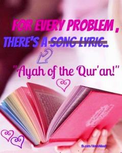 song lyric versus ayah of the quran, islam